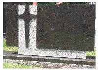 TAN BROWN GRANITE CROSS 